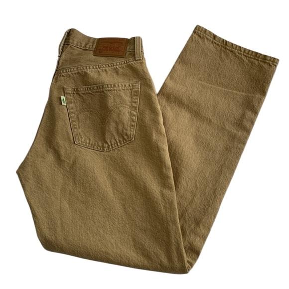 LEVI’s 501 Tan Denim Jeans - Picture 2 of 8